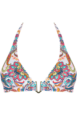 Antigel La Bayadere Triangle Bikini Top Blanc Flashy