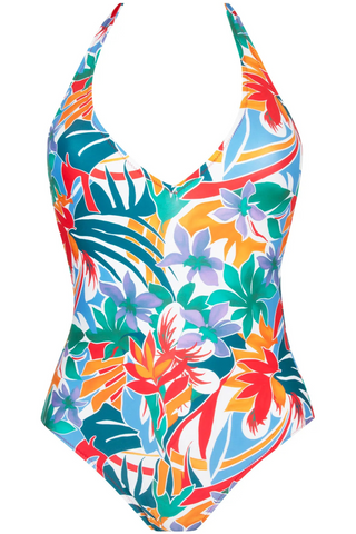 Antigel La Flaneuse Halter Neck Swimsuit Papiers Découpés