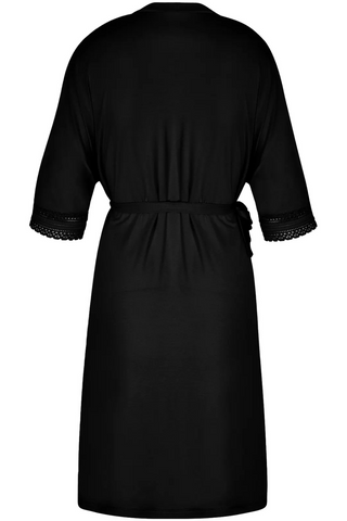 Antigel Simply Graphic Black Mid-Length Robe