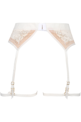 Atelier Amour Après Minuit Suspender Harness Nude/Pearl