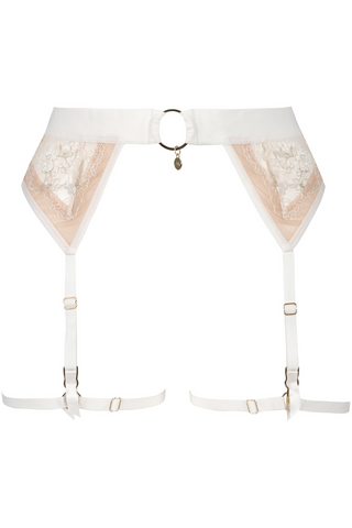 Atelier Amour Après Minuit Suspender Harness Nude/Pearl