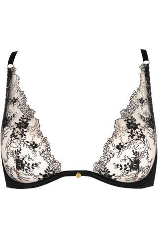 Atelier Amour Underwired Triangle Bra Black | Sexy Lingerie