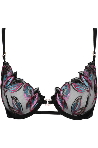 Atelier Amour Oiseau de Paradis Half Cup Bra Black