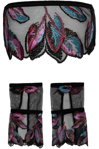 Atelier Amour Oiseau de Paradis Mask & Gloves Set Black