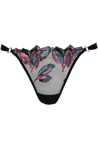 Atelier Amour Oiseau de Paradis Mini Thong Black