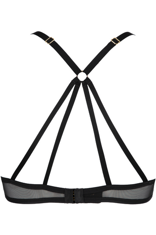 Atelier Amour Show Time Underwired Triangle Bra Black | Sheer Lingerie