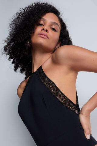 Aubade Les Bodys Open Back Bodysuit Black