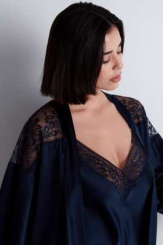 Aubade Midnight Whisper Kimono Evening Blue