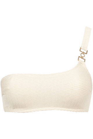 Aubade Shimmering Waters One Shoulder Bikini Top Golden White