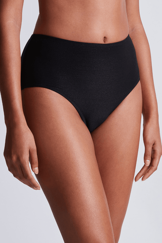 Aubade Summer Glow Bikini Triangle Top & High Waist Bottom Black Sand