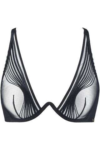 Aubade Sumptuous Waves Underwired Triangle Bra Smoky Attraction