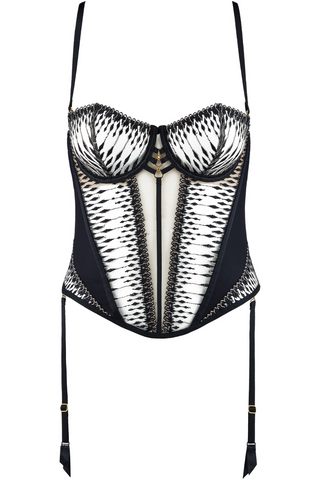 Aubade Voodoo Kiss Basque in Millenium Black