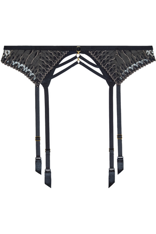 Aubade Voodoo Kiss Suspender Belt Millenium Black