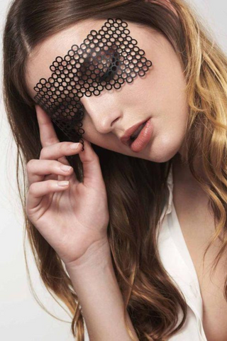 Bijoux Indiscrets Erika Vinyl Mask Black