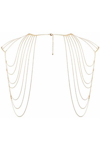 Bijoux Indiscrets Magnifique Shoulders and Back Chain Gold