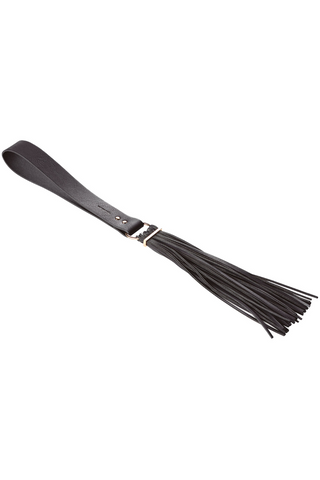 Bijoux Indiscrets Maze Vegan Leather Tassel Flogger Black