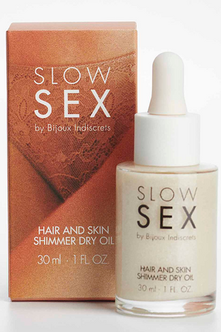 Bijoux Indiscrets Slow Sex Shimmer Dry Oil, '0321