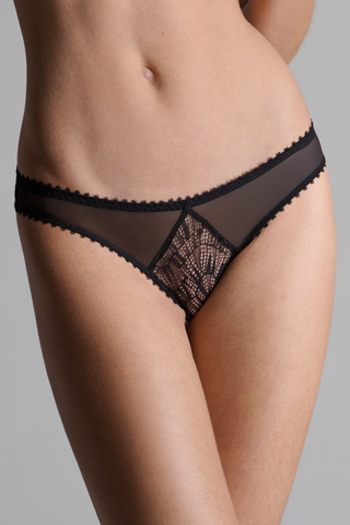 Black Lace Brief Maison Close Accroche Coeur