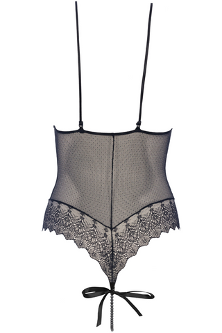 Bracli Geneva Dark Pearl Lace Bodysuit Black | Lace Lingerie