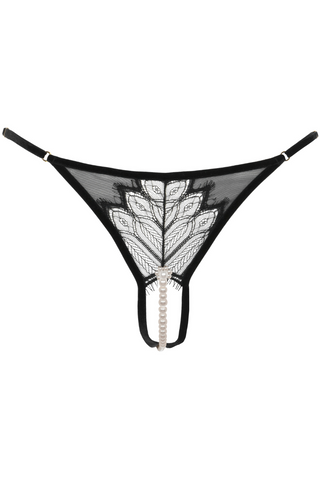 Bracli Kyoto G String Black | Crotchless Thong