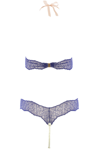 Bracli Sydney Double Pearl Lace Bodysuit Blue