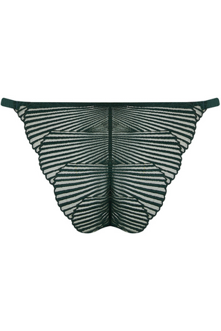 Coco de Mer Athena Brazilian Knicker Deep Green