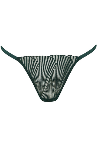 Coco de Mer Athena Brazilian Knicker Deep Green