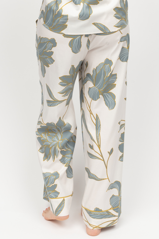 Cyberjammies Piper Floral Print Pyjama Bottom White