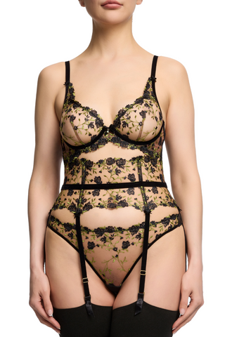 Dita Von Teese Rosewyn Plunge Bra Black