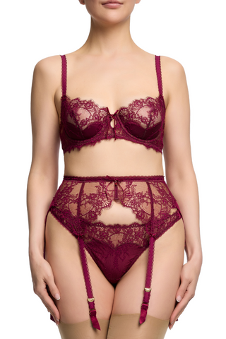 Dita Von Teese Zsa Zsa Underwired Bra Mulberry