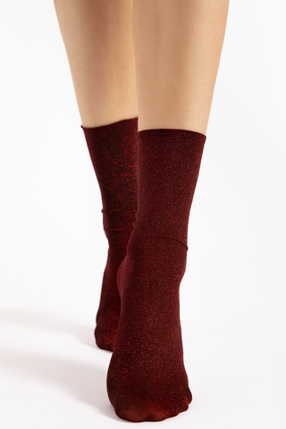 FiORE Bestie Shimmer Socks Red 60 Denier