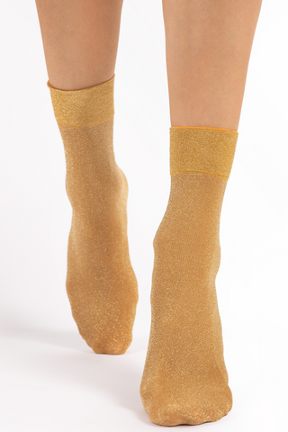 FiORE Brillo Shimmer Socks Golden Glow & Gold 60 Denier