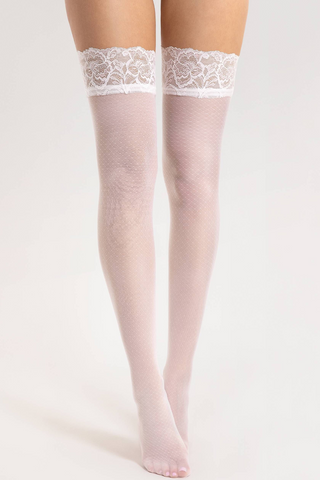 Fiore Matin Hold Ups Off White 20 Denier 