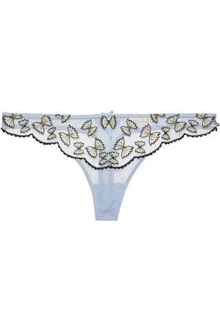 Fleur Du Mal Farfalle Embroidery Thong Ice Queen