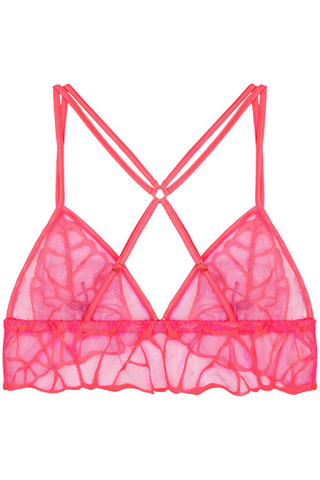 Fleur of England Cleo Boudoir Bra Bright Coral