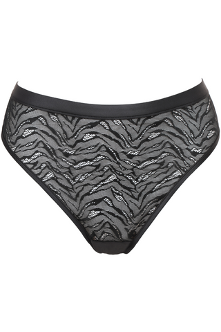 Jolidon Karma Cat High Waist Brazilian Brief Black