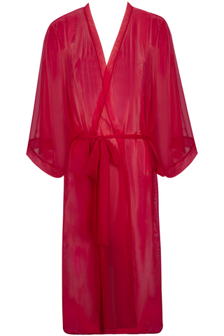 Lise Charmel Sheer Red Mid-Length Robe | Eblouissant Eros