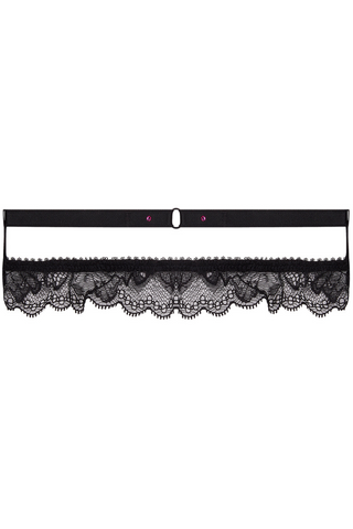 Lise Charmel Floraison Passion Leg Garter Black