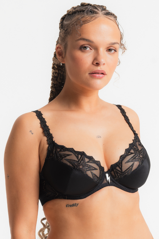 Louisa Bracq Superstar Plunge Bra Black