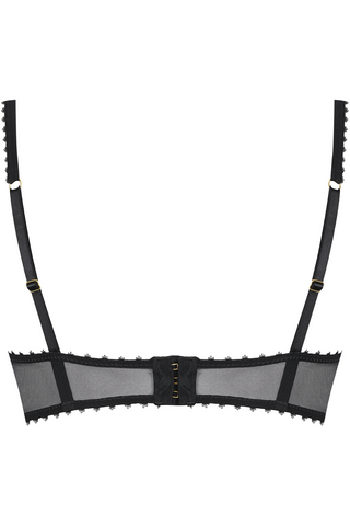 Maison Close Accroche Coeur Balconette Bra Black