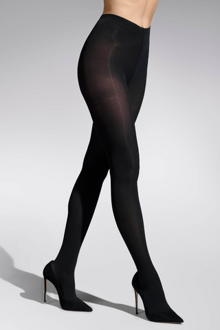 Maison Close Black Opaque Infinite Line Tights 60 Denier