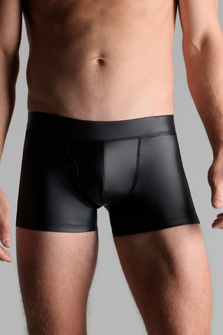 Maison Close Leather Look Men's Boxer Black Chambre Noire