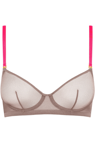 Maison Close Corps à Corps Balconette Bra Taupe