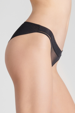 Maison Close Corps à Corps Brief Black - Sheer Knickers