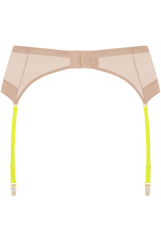 Maison Close Corps à Corps Suspender Vanilla/Neon Yellow