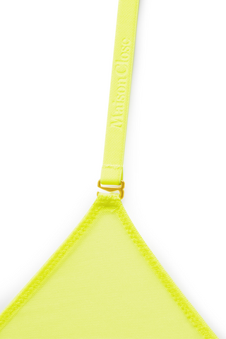 Maison Close Corps à Corps Neon Thong Bodysuit Yellow