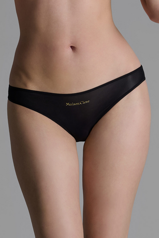 Maison Close Double Sens Open Brief Black