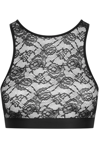 Maison Close Flashback Lace Bralette Black