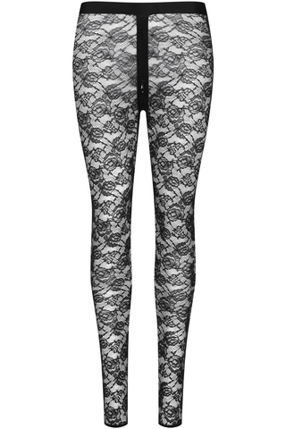 Maison Close Flashback Lace Leggings Black