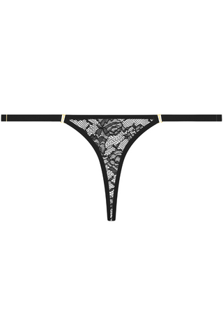 Maison Close Flashback Lace Mini Thong Black